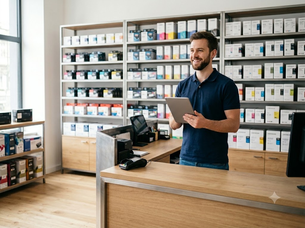 Sistema de gestão para empresa de cartuchos e toners para impressoras da Infomaster Sistemas