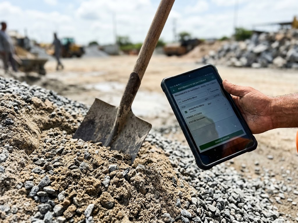Controle de frete e entrega para comércio de pedras e areia